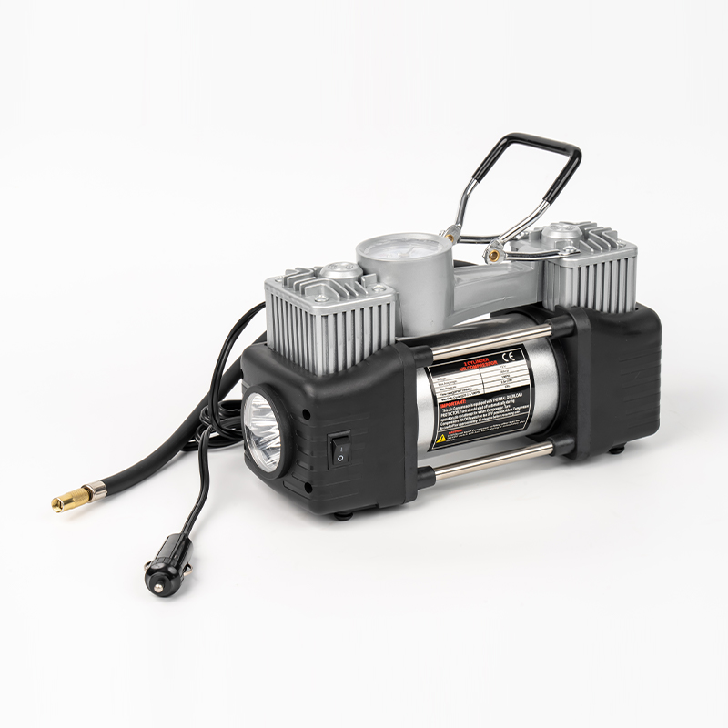 SX-211 Double cylinder air compressor with highlight LED